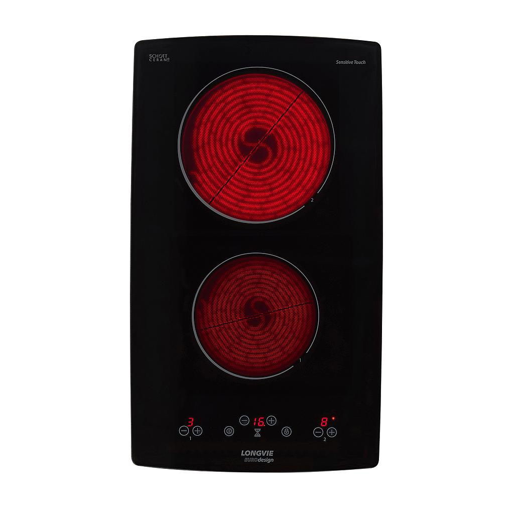 ANAFE ELÉCTRICO VITROCERÁMICO 2 HORNALLAS SENSITIVE TOUCH - DISCONTINUO - LONGVIE [AVST330K]