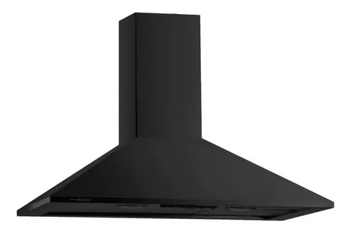 CAMPANA DE PARED PRIMA 90CM - 3 VELOCIDADES - TURBINA DOBLE - NEGRO - SPAR - [5941-409]