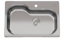 PILETA SIMPLE LUXOR COMPACT SI71 - ACERO 304  - PULIDO ESTANDAR -  JOHNSON [LUXOR SI71 A]