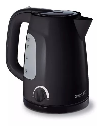 PAVA ELECTRICA 1,7LTS CON REGULADOR NEGRO - SMARTLIFE [SL-EK1714BPN]