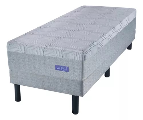 CONJUNTO COLCHÓN + SOMMIER CARDIEL ESPUMA - 1 PLAZA - 0.80X1.9X0.245 MTS- INDUCOL [207600]