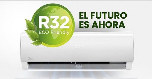 KIT CONJUNTO SPLIT MIDEA INVERTER 2967 kcal/h - R32 - MSNIC-12H-KN81F