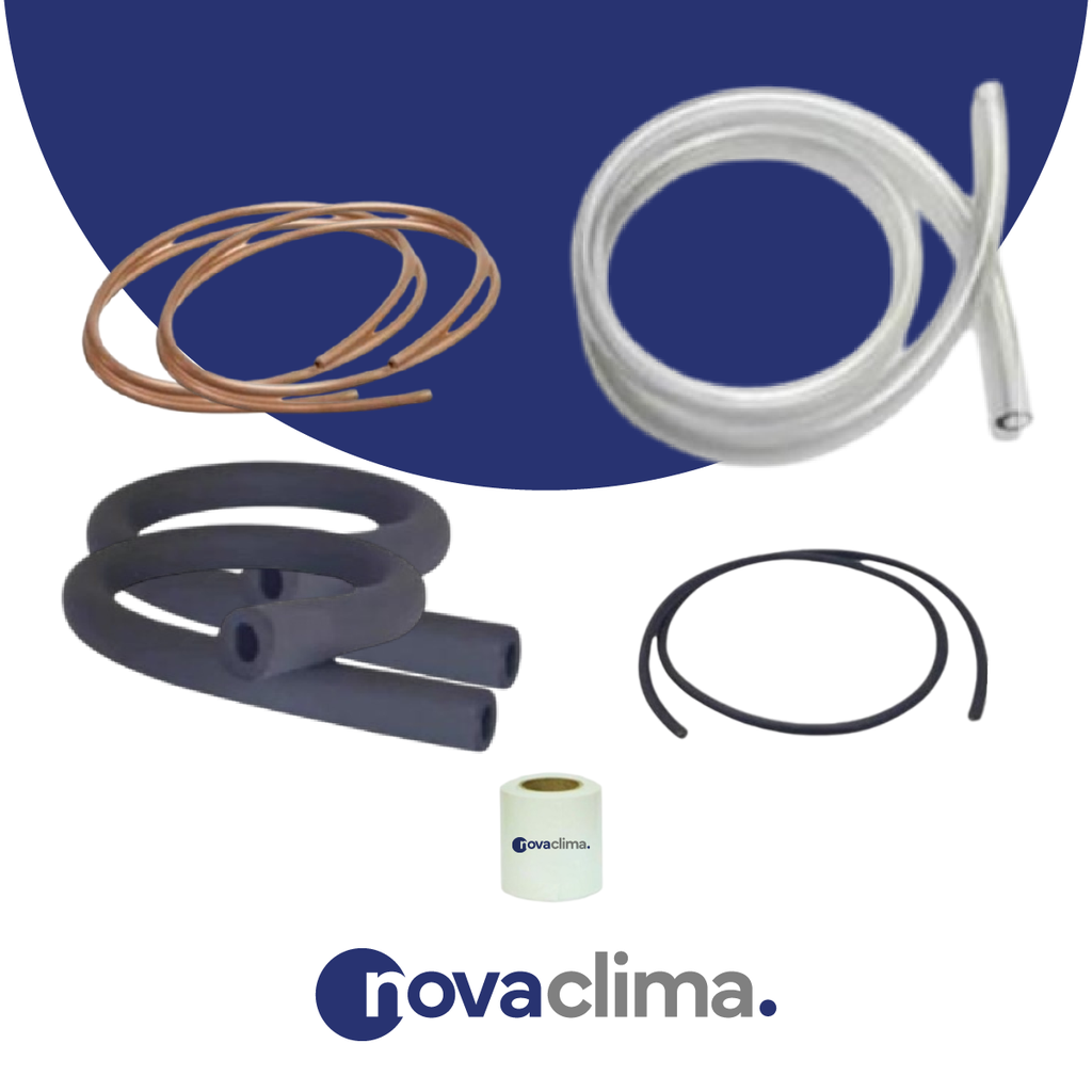 KIT INSTALACION SPLIT 3 MTS - NOVA CLIMA - 3000/4500 Frig - SIN MENSULAS