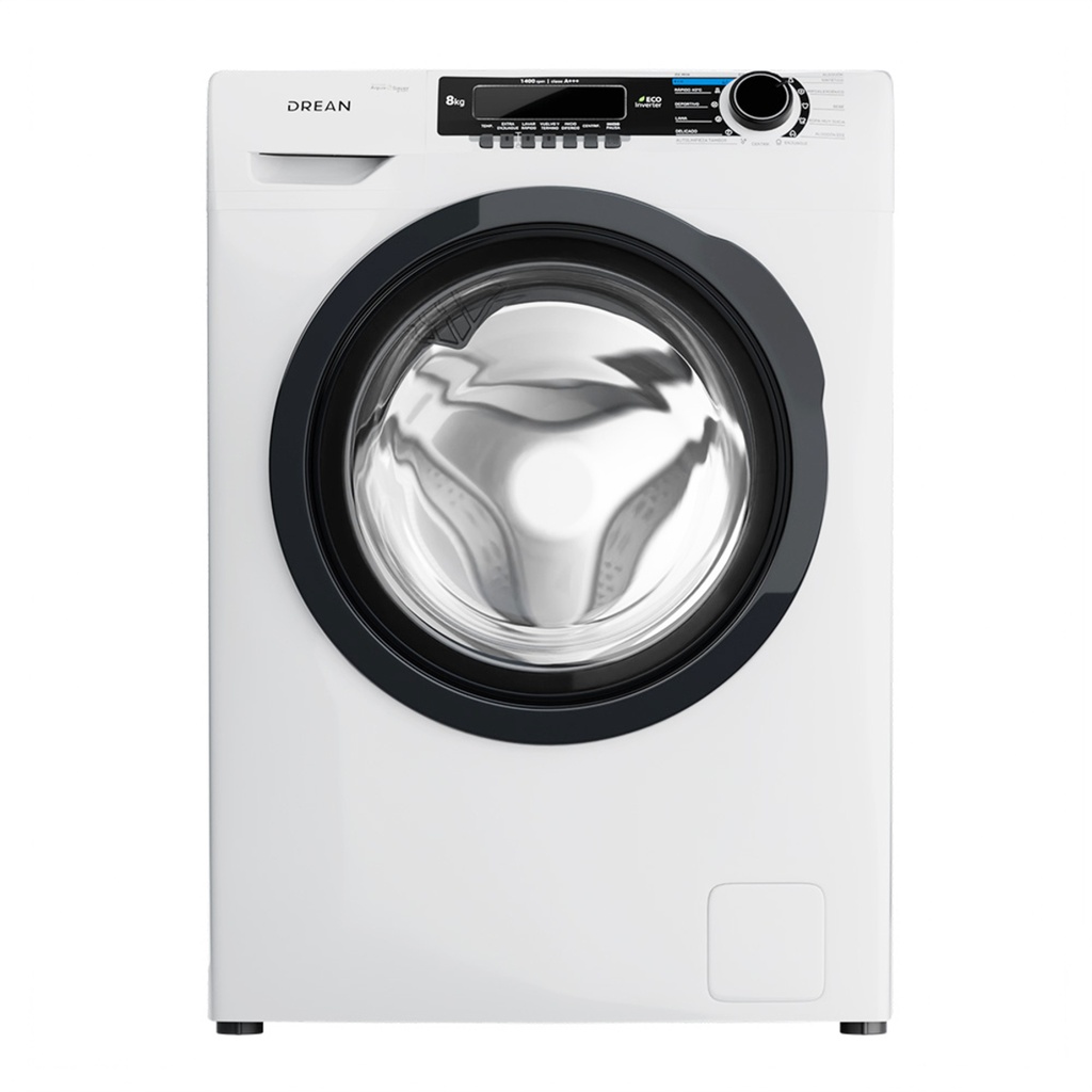 LAVARROPAS AUTOMATICO INVETER - CARGA FRONTAL 8KG  - 1400 RPM - EFICIENCIA ENERGÉTICA A+++ - BLANCO - DREAN[LFDR0814SB0]