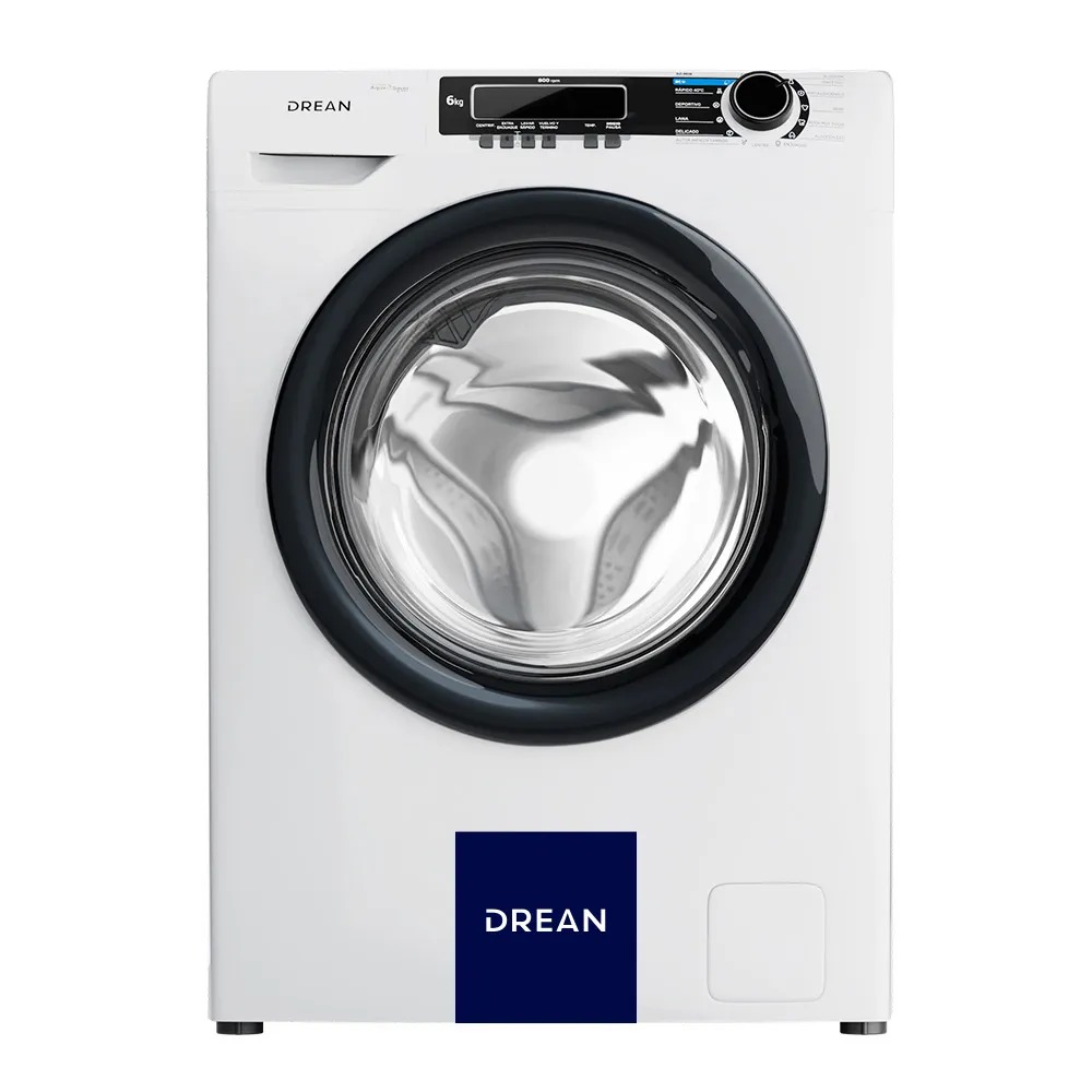 LAVARROPAS AUTOMATICO INVETER - CARGA FRONTAL 6KG - 800 RPM - EFICIENCIA ENERGÉTICA A+ - BLANCO - DREAN [LCFDR0608LB]