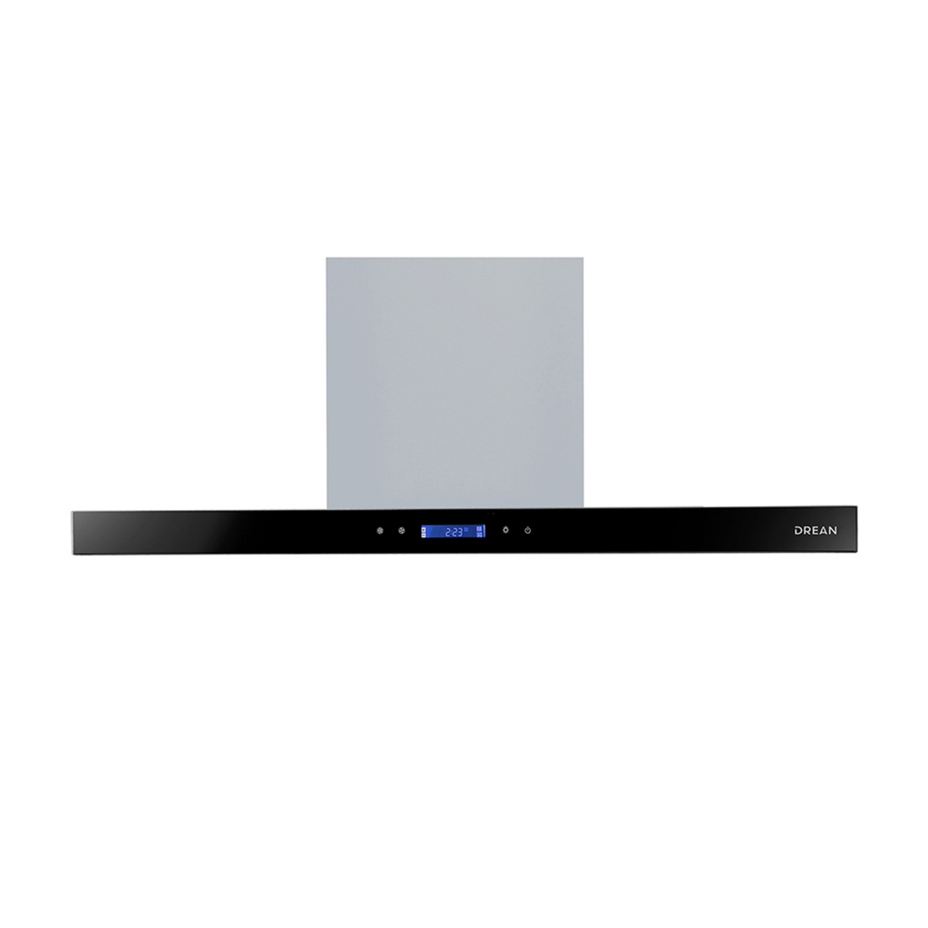 CAMPANA DE EXTRACCIÓN 90 CM DISPLAY DIGITAL TOUCH CON TIMER Y CONTROL DE FUNCIONAMIENTO - LUZ LED - CUERPO DE ACERO INOXIDABLE Y FRENTE DE VIDRIO - DREAN [CRDR90IA]