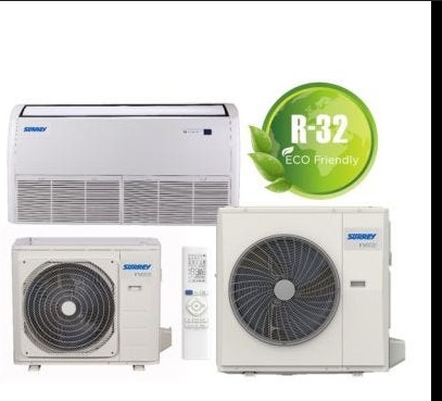 KIT CONJUNTO PISO TECHO 3TR NOVA INVERTER - FRIO CALOR POR BOMBA - TRIFASICO - GAS R32- SURREY [615ISQ036HP-ASB]