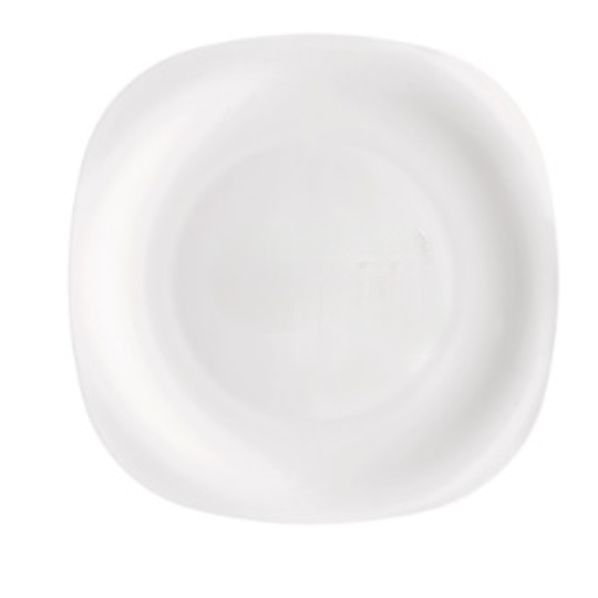 PLATO PLAYO CUADRADO 27CM PARMA VIDRIO TEMPLADO - [11505]