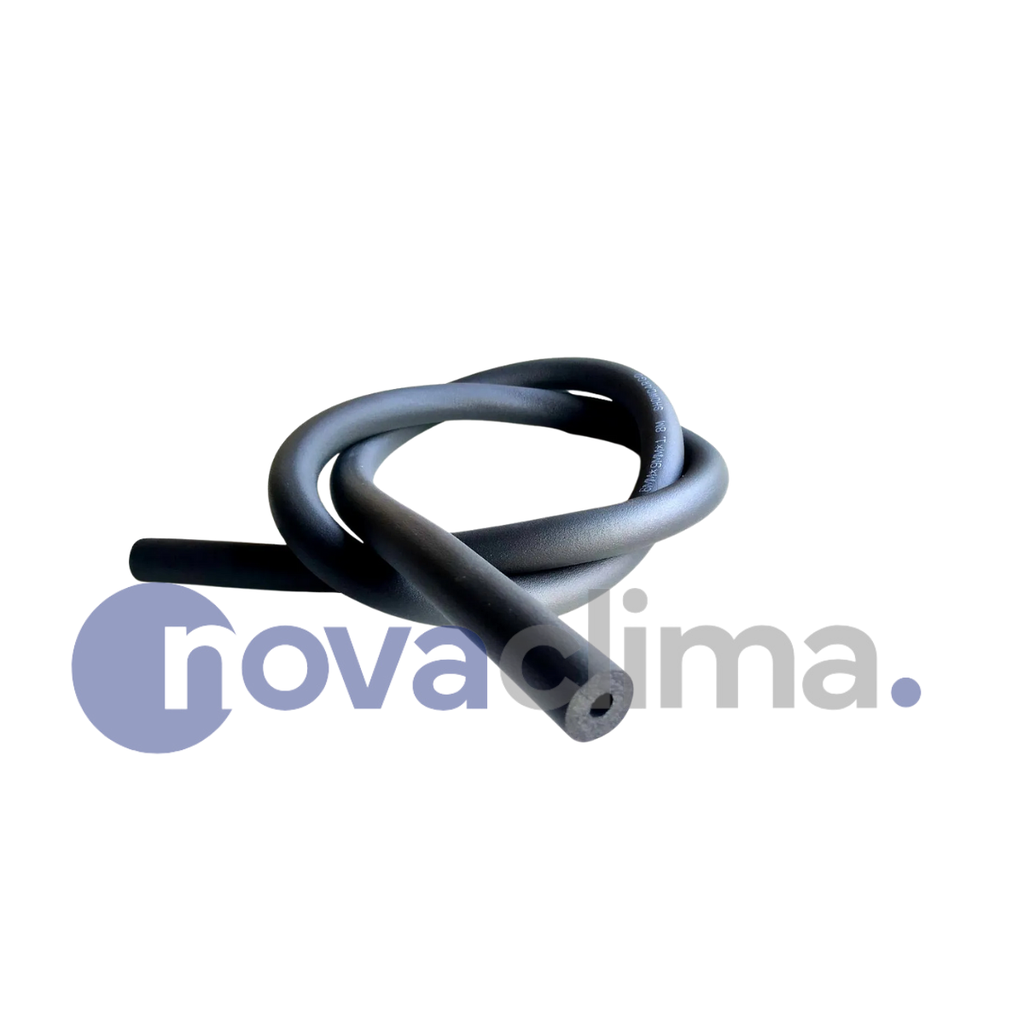 AISLACION ELASTOMERICA NEGRA 1/2" 6MM POR METRO - NOVACLIMA