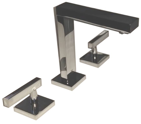 GRIFERÍA LAVATORIO BICOMANDO BLOCK LEVER CROMO - HIDROMET - 10 AÑOS DE GARANTÍA [03406CRCR]