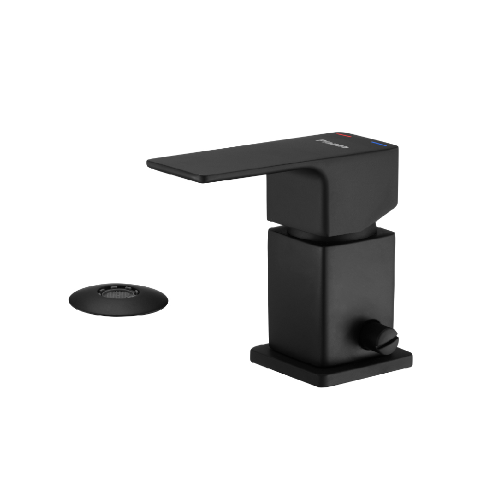 GRIFERÍA MONOCOMANDO ARQ BIDET CON TRANSFERENCIA NEGRO PIAZZA [10404NE]