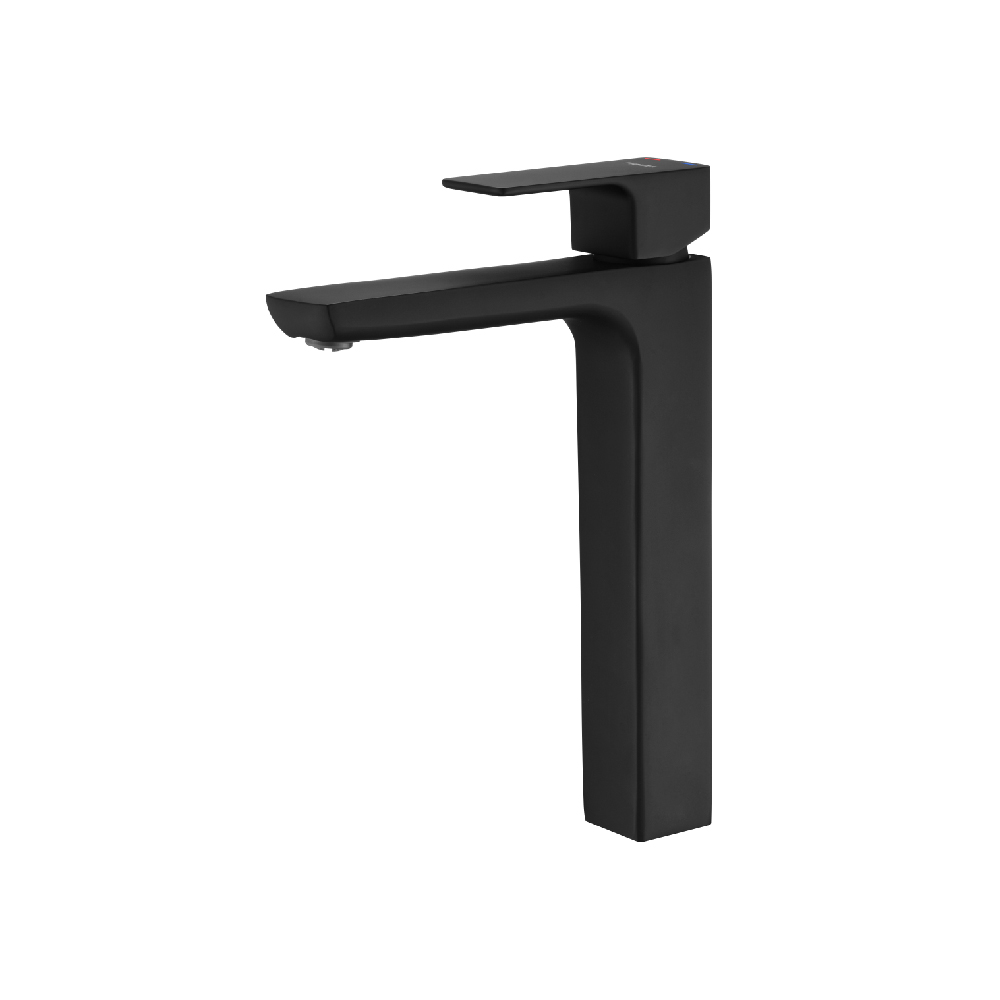 GRIFERÍA MONOCOMANDO ARQ LAVATORIO MESADA ALTO NEGRO PIAZZA [10402NE]