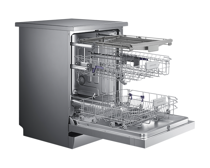 LAVAVAJILLAS SAMSUNG 14 CUBIERTOS - GRIS PLATA - [DW60M6050FS] (KITCHEN)