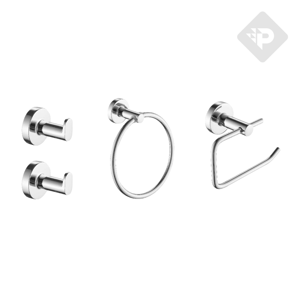 ACCESORIO SENSUS SET 4 PIEZAS CROMO PIAZZA [73228]