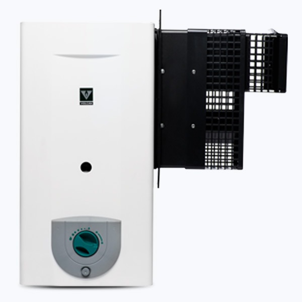 CALEFON 14Lts BLANCO GN - TIRO BALANCEADO DERECHO - VOLCAN [315DRV]