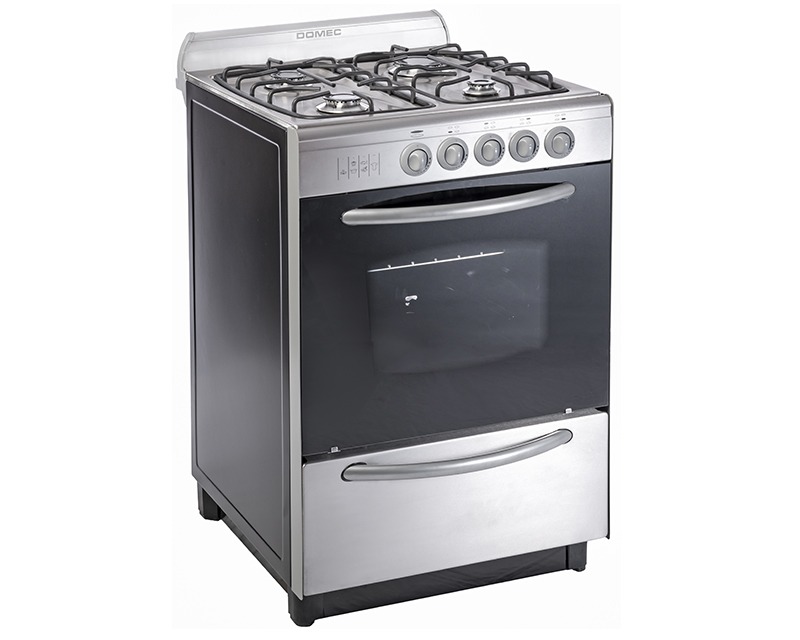 COCINA MULTIGAS CXUPV 4 HORNALLAS ACERO INOXIDABLE - DOMEC [61947]