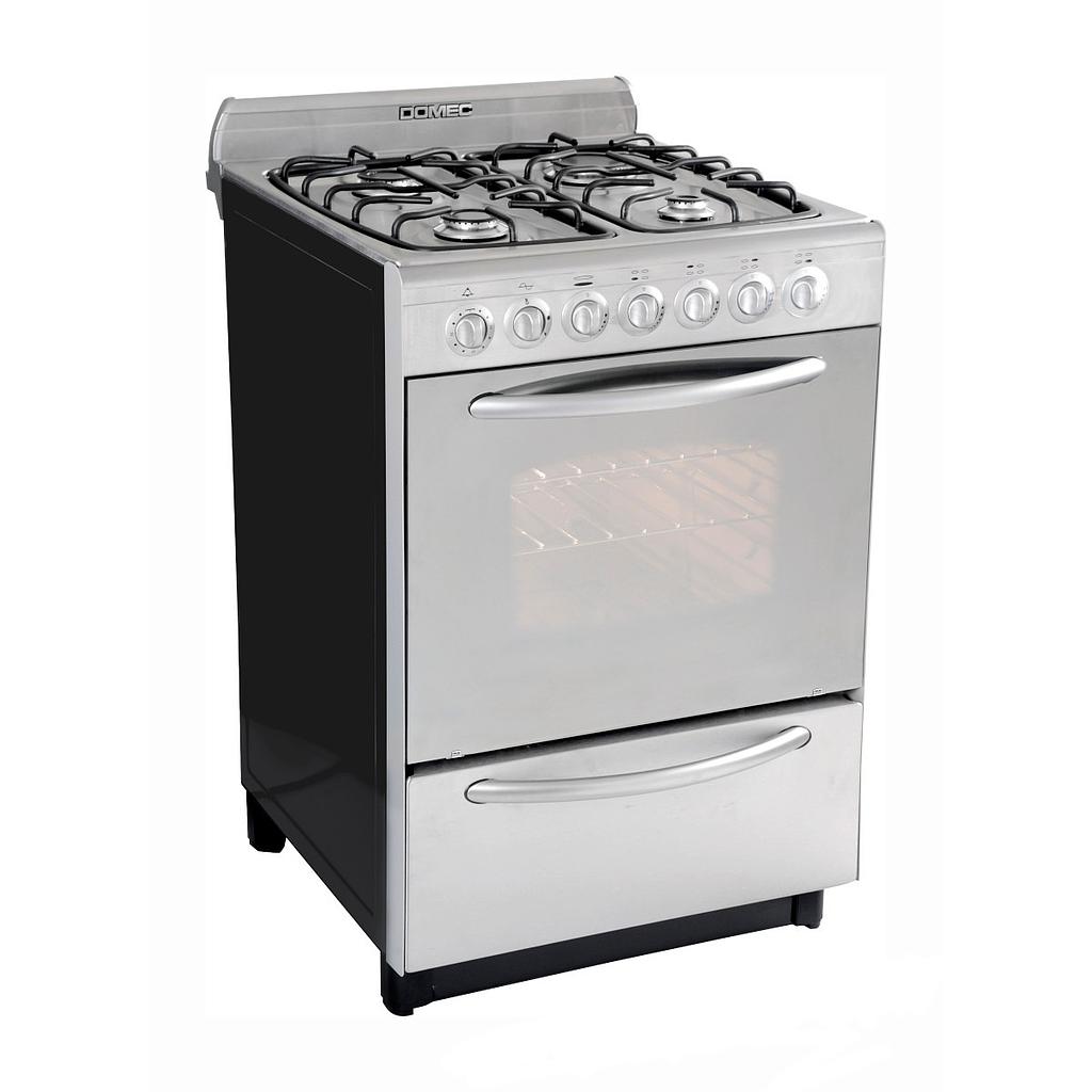 [26853] COCINA MULTIGAS CXULEAV REFLEX 4 HORNALLAS ACERO INOXIDABLE - DOMEC [61957]