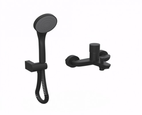 [27852] DUCHA EXTERIOR MONOCOMANDO CON TRANSFERENCIA TEXTURE NEGRO - HIDROMET - 10 AÑOS DE GARANTÍA [9877NEGR]