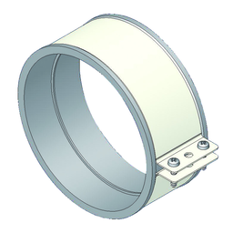 [7424] ABRAZADERA TUBO COAXIAL DIVA Ø100 (PINTADO) - PEISA [90000048]