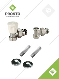 [31232] PACK ACCESORIOS PARA INSTALACION DE RADIADOR - GIACOMINI Y NOVA CLIMA - PARA NIPLE (SIN BLISTER)