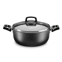 [32079] CACEROLA 26 CM GRAFITO CRISTAL ANTIADHERENTE TAPA VIDRIO [966]