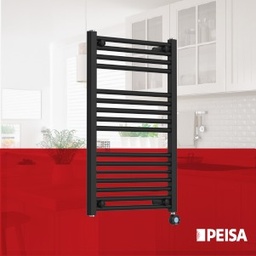 [32086] TOALLERO ELECTRICO DOMINO D 80 NEGRO - PEISA [10001806]