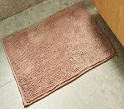 [32524] ALFOMBRA DE BAÑO SIMIL CHENILLE CALIDAD PREMIUM CON ANTIDESLIZANTE - CHENILLE MAT - 50X70cm [FUL011]