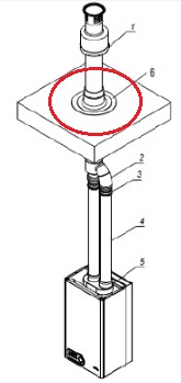[23498] KIT SALIDA VENTILACIÓN PARA CUBIERTA PLANA  - PEISA [10000892]