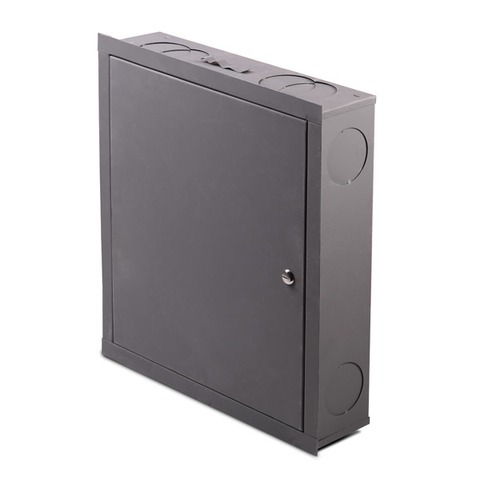 [25526] GABINETE 500X450X110 MM CON SOPORTE, TAPA Y MARCO GRIS ANTIOXIDO - ENVOLTORIO FILM