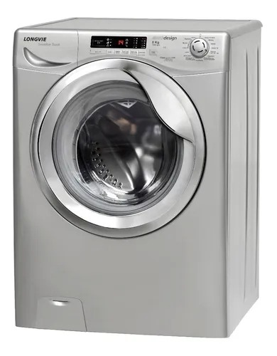 [25617] LAVARROPAS PREMIUM - 8KG - 1.200 RPM CARGA FRONTAL  PLATA - LONGVIE [L18012P]