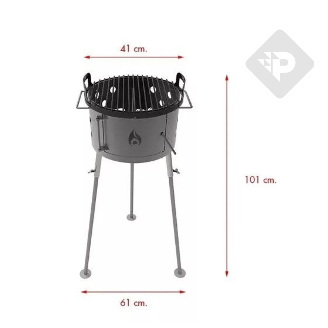 PARRILLA PORTATIL DUOMO 380  - TROMEN [02-000-051]