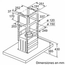 CAMPANA ISLA 90 CM  ABSORCION 754M3/H ACERO - BOSCH [DIB97IM50]