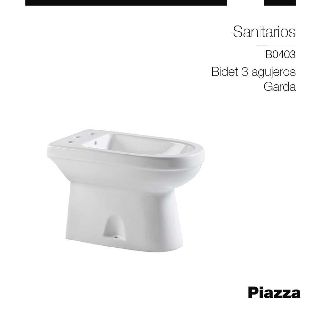 BIDET CON TRES AGUJEROS PIAZZA GARDA