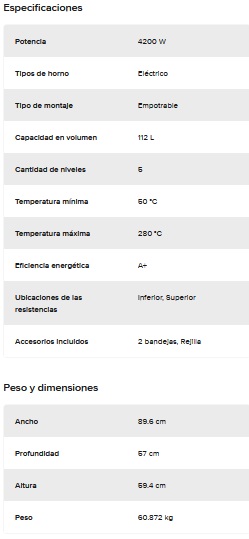 HORNO ELECTRICO EMPOTRABLE MULTIFUNCION 90CM -INOXIDABLE- BOSCH [VBD5780S0]