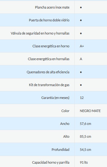 COCINA MULTIGAS 4 HORNALLAS CON REJILLAS DIVIDIDAS  - EFICIENCIA ENERGÉNITCA A+ - CRISTAL ESPEJADO - TIMER - LUZ - GRILL Y SPIEDO - GRIS - ORMAY [GOURMET PRO IX]