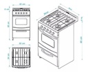 COCINA A  GAS LICUADO CANDOR - 4 HORANALLAS 50 CM BLANCO - ESCORIAL  [CAN51BL]
