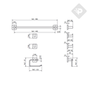 ACCESORIO CUBE SET 4 PIEZAS - NICKEL  PIAZZA [73028NK]