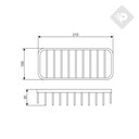 ACCESORIO ORGANIZADOR PEQUEÑO CROMO PIAZZA [C5014]