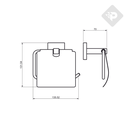 ACCESORIO UNIQUE PORTA ROLLO CROMO PIAZZA [72823]