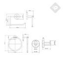 ACCESORIOS SET SENSUS 4 PIEZAS NEGRO - PIAZZA [73228NE]