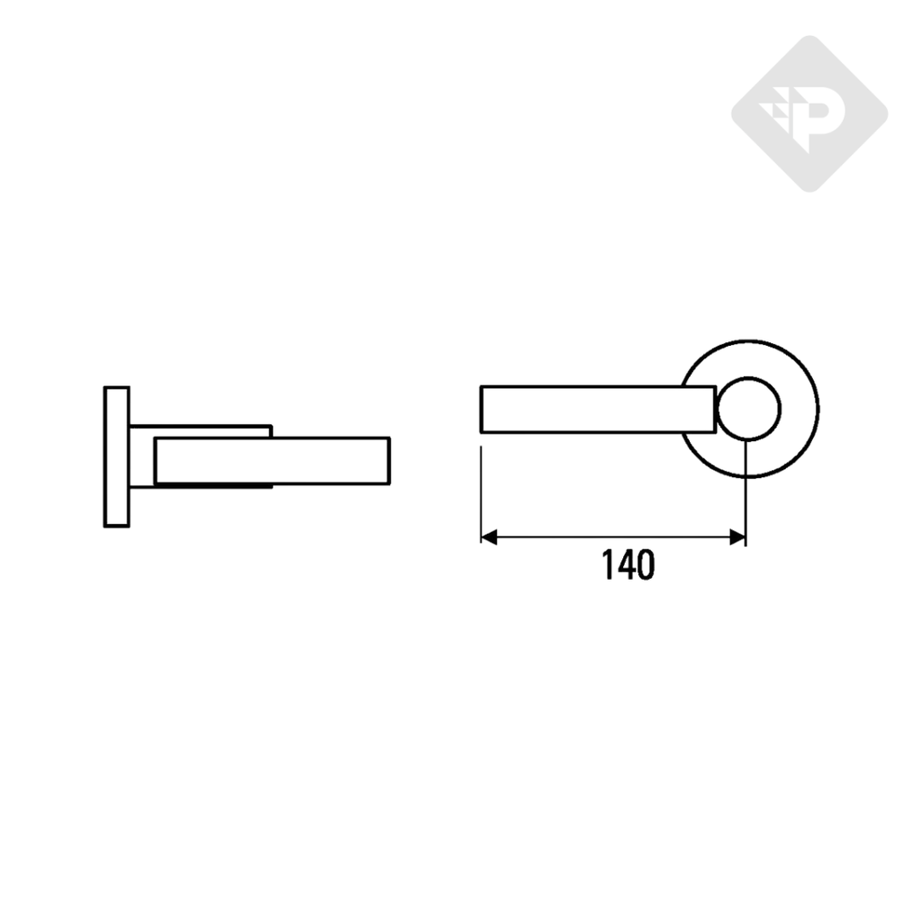 ACCESORIO JABONERA DYNAMIC NEGRO -  HIDROMET [8521NEGR]