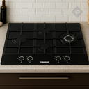 ANAFE A GAS VIDRIO TEMPLADO DE 4 ZONAS NEGRO DE 60cm - NODOR [GH6040GBK]