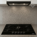 ANAFE A GAS VIDRIO TEMPLADO DE 5 ZONAS NEGRO DE 90cm - NODOR [GH9050GBK]