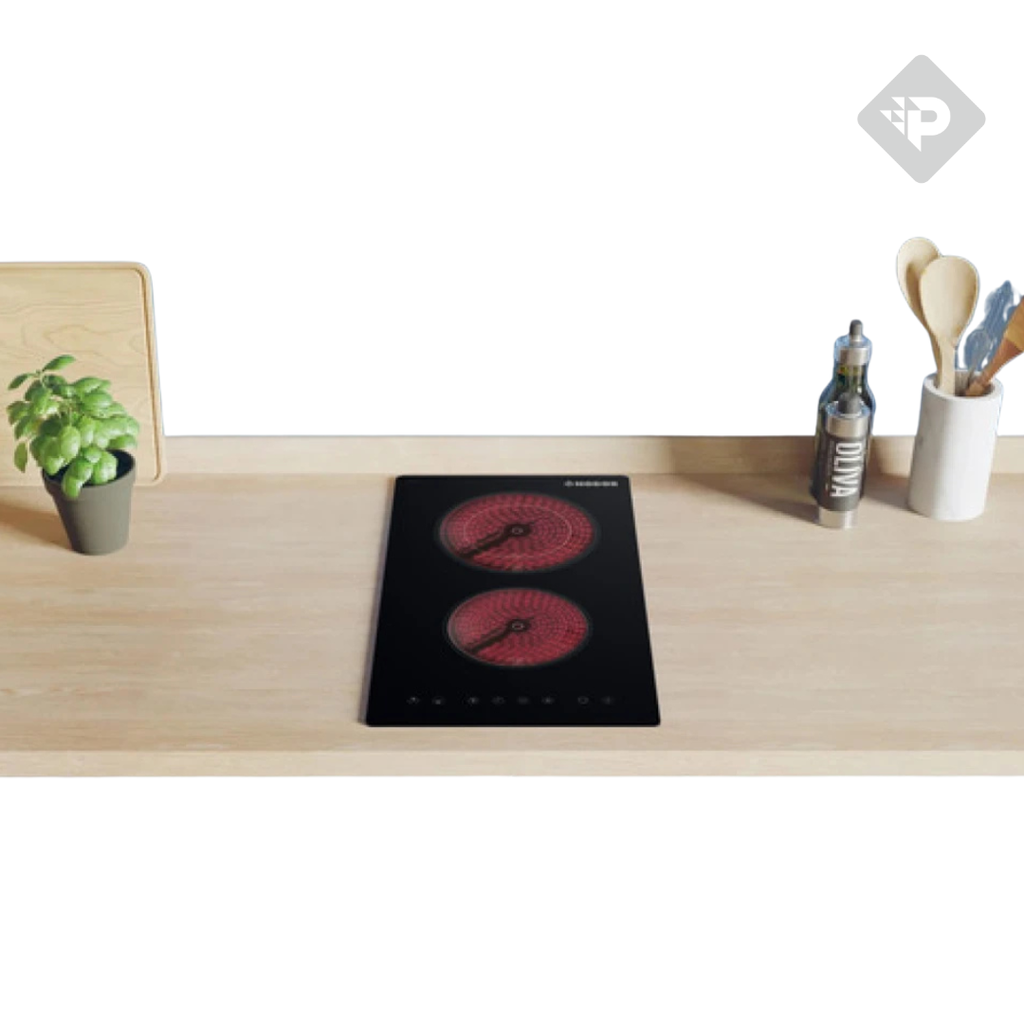 ANAFE VITROCERAMICO DE 2 ZONAS NEGRO DE 30cm - NODOR [VHN3201BK]