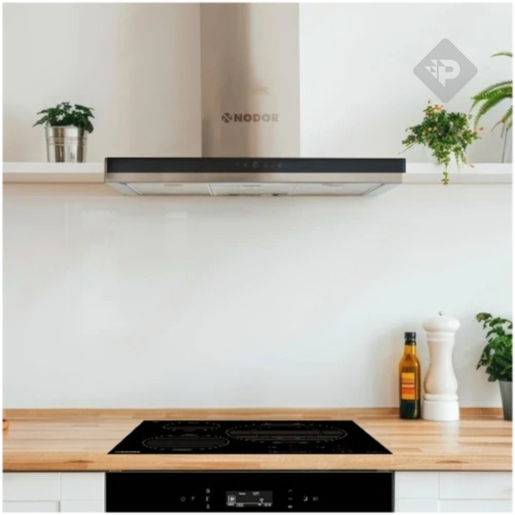 CAMPANA DE PARED DE 60 CM INOX Y NEGRO - NODOR [MIRAGE600BK]