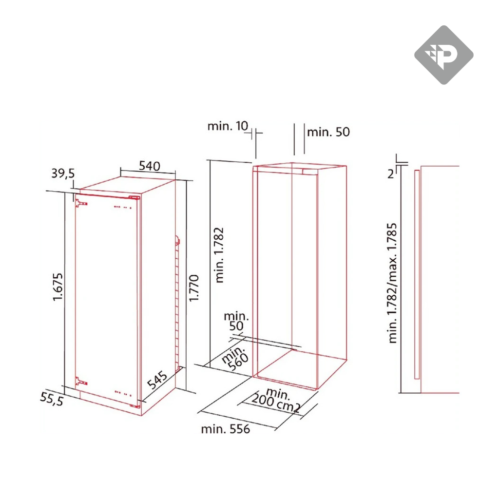 HELADERA NOFROST PANELABLE 255lts - EFICIENCIA A - NODOR [TUNDRA-TNF-177BI]