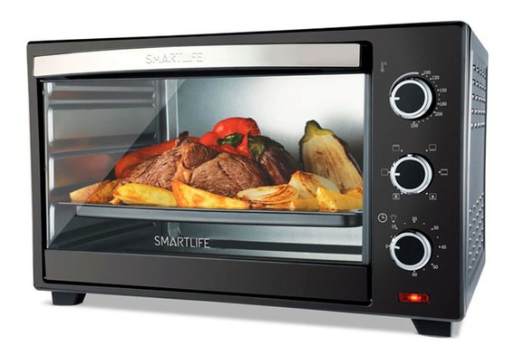 HORNO ELÉCTRICO DE CONVECCIÓN 40lts - 5 PROGRAMAS - 60CMX30CM - SMARTLIFE [SL-TO0040PN]