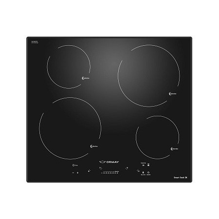 ANAFE VITROCERAMICO ELECTRICO SMART COOK I4 220V - 4 HORNALLAS - NEGRO - ORMAY [SMART COOK I4]