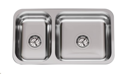 PILETA DOBLE RR 37 - SOPAPA 
AMERICANA - ACERO 430 - JOHNSON [RR 37]