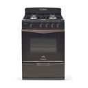 COCINA MULTIGAS 4 HORNALLAS CON REJILLAS DIVIDIDAS  - EFICIENCIA ENERGÉNITCA A+ - CRISTAL TEMPLADO - PARRILLA - MARRON - ORMAY [CAPRI]